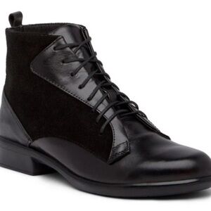 NAOT women’s mistral leather & suede black combat boot sz 42 (IS 11-11.5) EUC